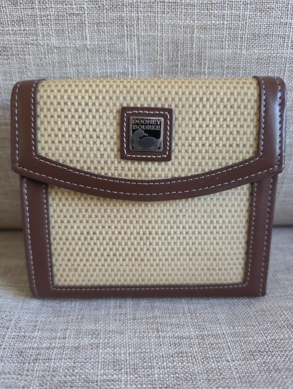 Dooney & Bourke Panama Collection Kiss-lock Snap Wallet, Vintage/New Old Stock